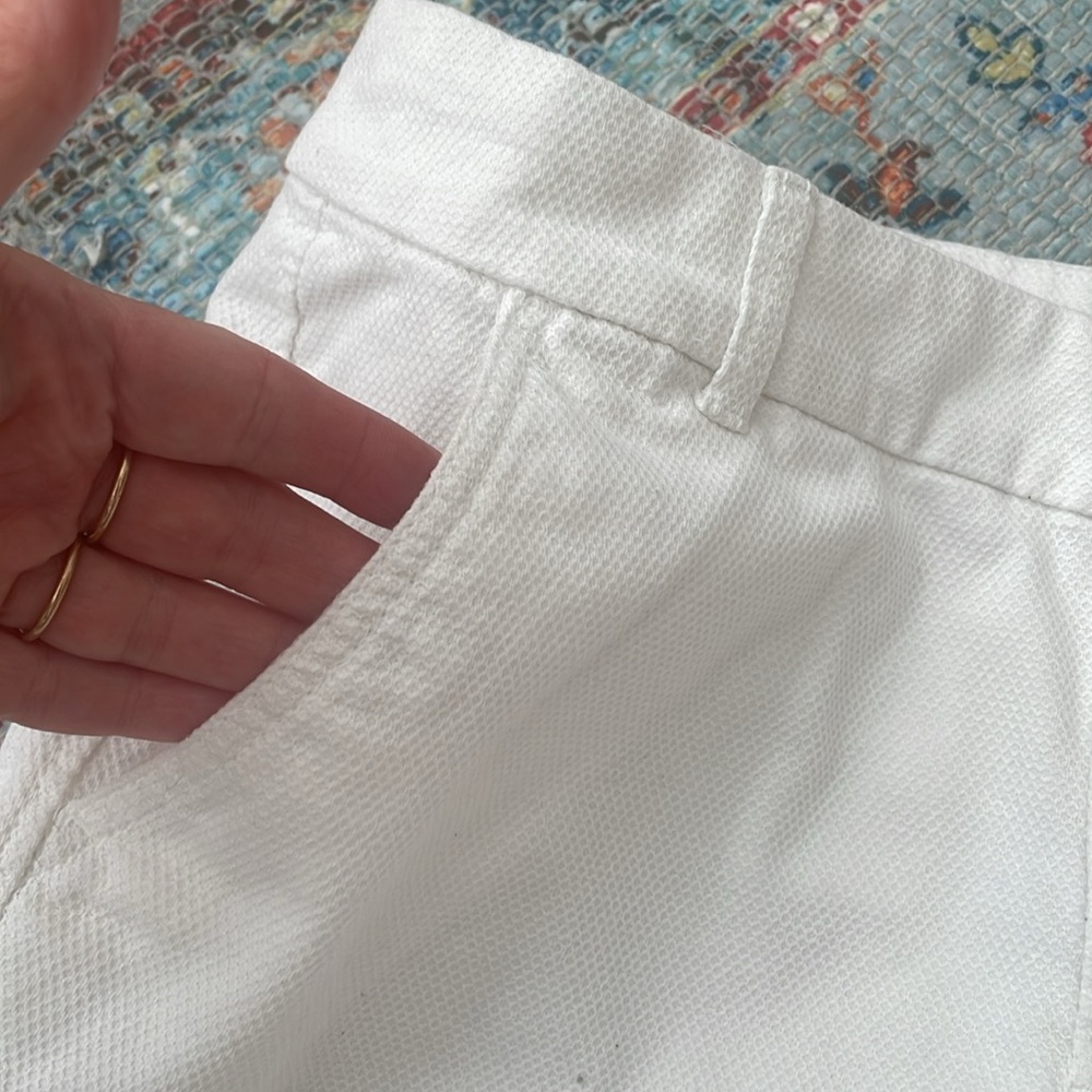 Women’s size 4 Gap girlfriend white pique shorts EUC - Picture 4 of 5
